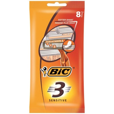 Бритва Bic 3 Sensitive 8 шт. (3086126692586)