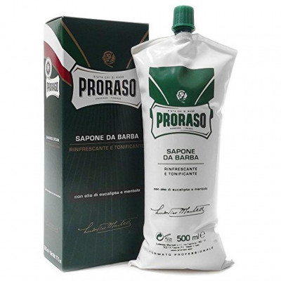 Крем для бритья Proraso с экстрактом эвкалипта и ментолом 500 мл (8004395001156/8004395006151)