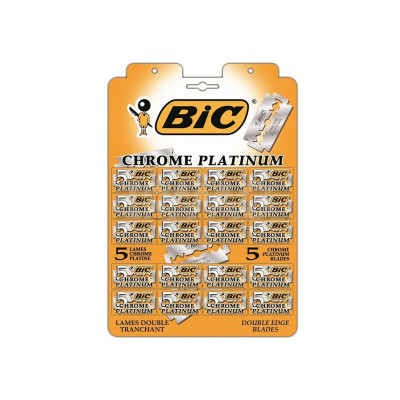 Сменные кассеты Bic Chrome Platinum классические лезвия 100 шт. (3086126605364)