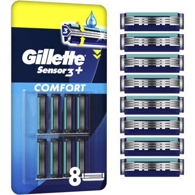 Змінні касети Gillette Sensor 3+ 8 шт. (8700216873727)