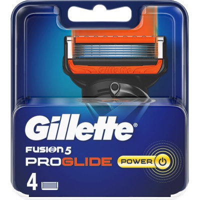 Сменные кассеты Gillette Fusion ProGlide Power 4 шт (7702018085576)