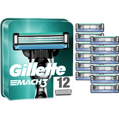 Змінні касети Gillette Mach3 12 шт. (3014260323240)