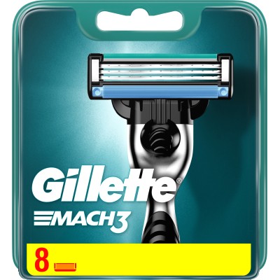 Змінні касети Gillette Mach3 8 шт. (3014260243548/3014260239640)