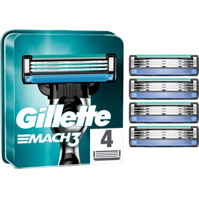 Змінні касети Gillette Mach3 4 шт. (3014260243531)