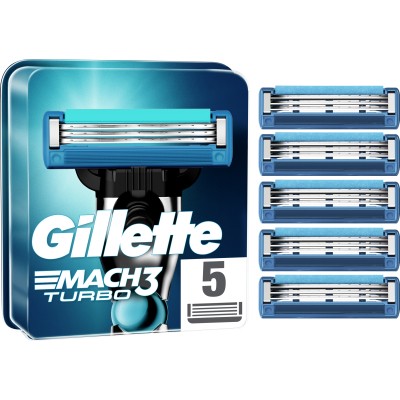 Змінні касети Gillette Mach3 Turbo 5 шт. (7702018552344)