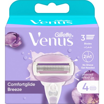 Сменные кассеты Gillette Venus ComfortGlide Breeze 4 шт. (7702018886364)