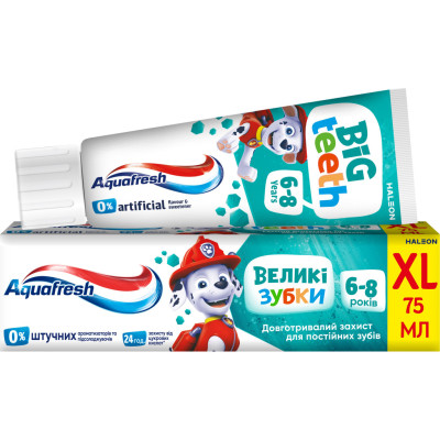 Детская зубная паста Aquafresh Мої великі зубки (6-8 років) 75 мл (5054563205926)