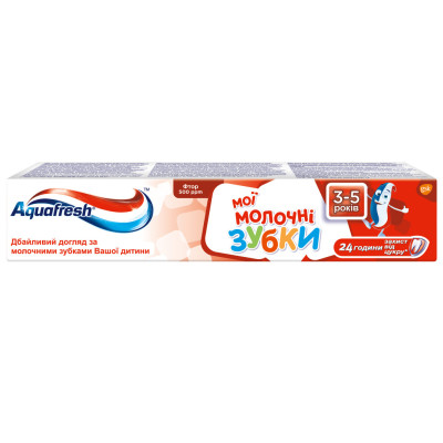 Детская зубная паста Aquafresh Мої Молочні зубки (3-5 років) 50 мл (5054563205667)