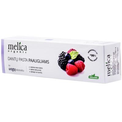 Дитяча зубна паста Melica Organic Ягідний мікс 100 мл (4770416003624)