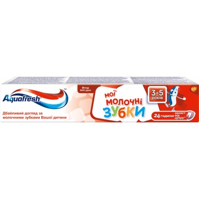 Дитяча зубна паста Aquafresh Мої молочні зубки (3-5 років) 50 мл (3830029292189)