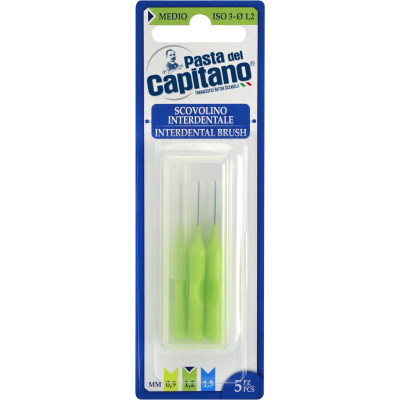 Щетки для межзубных промежутков Pasta del Capitano Interdental Brush Medium 1.2 мм 5 шт. (8002140033919)