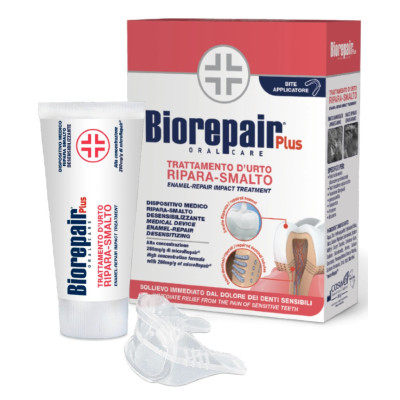 Гель для полости рта Biorepair Plus Десенситайзер восстанавливающий 50 мл + Капа (8017331089651)