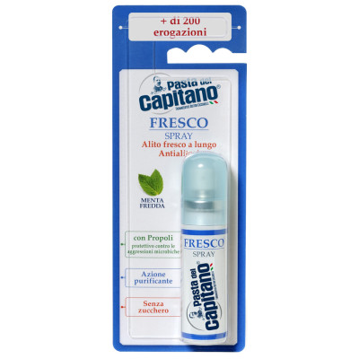 Спрей для полости рта Pasta del Capitano Fresco Fresh Mouth Spray Mint Против неприятного запаха С мятой 15 мл (8002140033506)