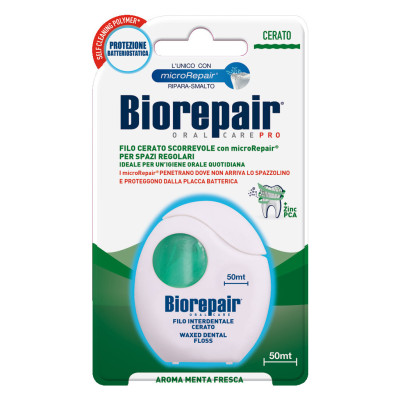 Зубная нить Biorepair Ежедневная защита с гидроксиапатитом 50 м (8017331038826)