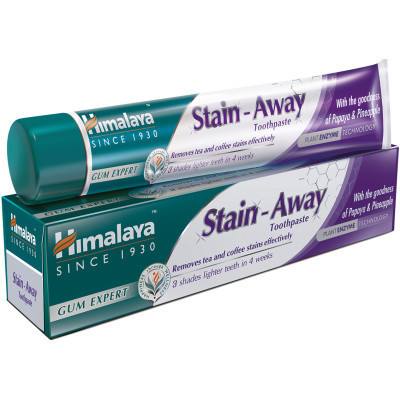 Зубна паста Himalaya Herbals Stain-Away відбілююча проти плям 75 мл (6297000713960/6297000713977)