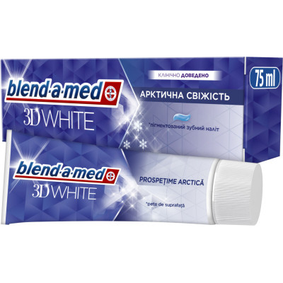 Зубная паста Blend-a-med 3D White Арктическая свежесть 75 мл (8006540793039)