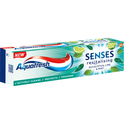 Зубная паста Aquafresh Senses Эвкалипт, лайм и мята 75 мл (5054563108746)