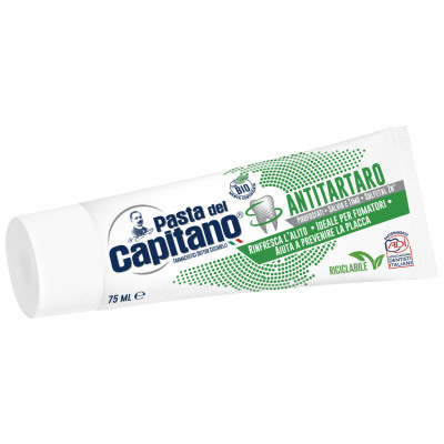 Зубная паста Pasta del Capitano Antitartaro Против зубного камня 75 мл (8002140039119)