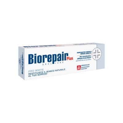 Зубная паста Biorepair Plus Pro White Профессиональное восстановление и отбеливание 75 мл (8017331055380/8017331092255)