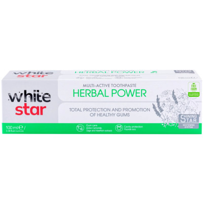 Зубная паста White Star Herbal Power 100 мл (3800237400317)