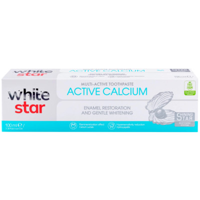Зубная паста White Star Active Calcium 100 мл (3800237400294)