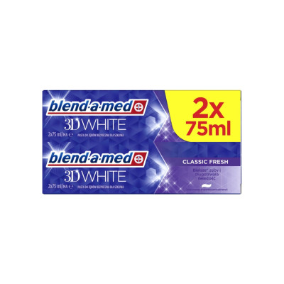 Зубная паста Blend-a-med 3D White Классическая свежесть 2 х 75 мл (8006540792940)