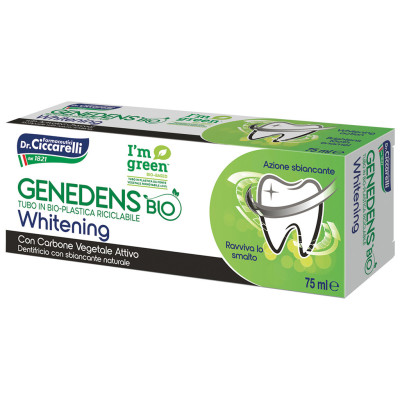 Зубная паста Dr. Ciccarelli Genedens Bio Whitening Toothpaste With Natural Carbon Отбеливающая 75 мл (8002140021305)