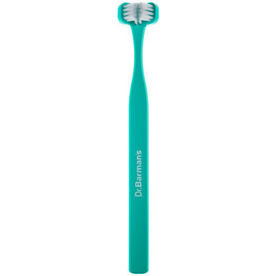 Зубна щітка Dr. Barman's Superbrush Compact Тристороння М'яка Бірюзова (7032572876328-turquoise)