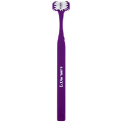 Зубная щетка Dr. Barman's Superbrush Compact Трехсторонняя Мягкая Фиолетовая (7032572876328-violet)