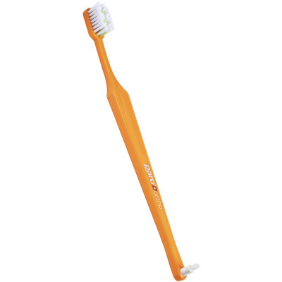 Зубная щетка Paro Swiss Ortho Brush Ортодонтическая с монопучковой насадкой Мягкая Оранжевая (7.747/6)