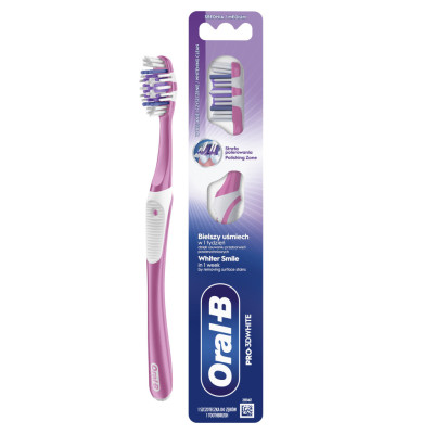 Зубная щетка Oral-B Pro 3D White Отбеливание Средней жесткости 1 шт. (8700216459518)