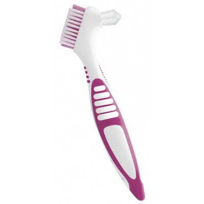 Зубная щетка Paro Swiss clinic denture brush для зубных протезов розовая (7610458009208-pink)