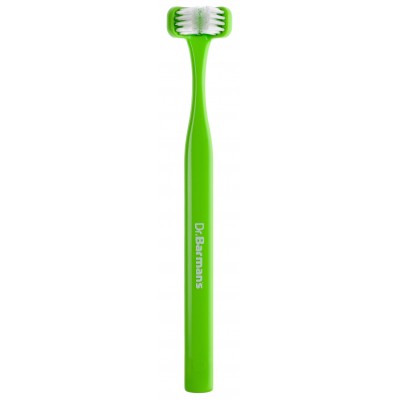 Зубна щітка Dr. Barman's Superbrush Regular Тристороння М'яка Салатова (7032572876212-light-green)