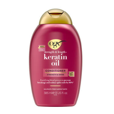 Кондиционер для волос OGX Keratin Oil против ломкости с кератиновым маслом 385 мл (0022796977526)