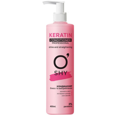 Кондиционер для волос O'Shy Keratin Блеск и выпрямление 400 мл (4820263233894)