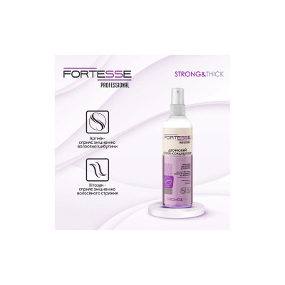 Кондиционер для волос Fortesse Professional Strong & Thick Двухфазный укрепляющий Для ослабленных волос 250 мл (4823115501554)