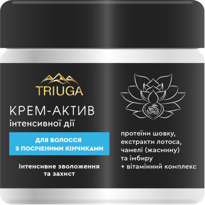 Крем для волосся Triuga Ayurveda Professional Home Care Зволоження та захист Для волосся з посіченими кінчиками 300 мл (4820164640784)