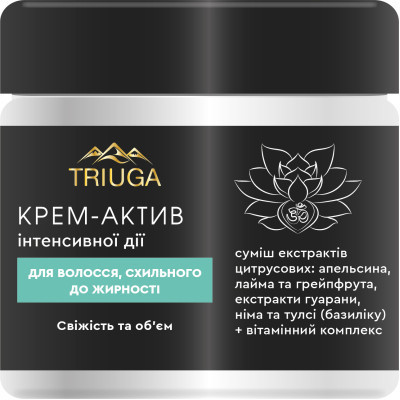 Крем для волос Triuga Ayurveda Professional Home Care Свежесть и объем Для склонных к жирности волос 300 мл (4820164640791)