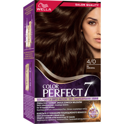 Краска для волос Wella Color Perfect 4/0 Темный шоколад (4064666598291)