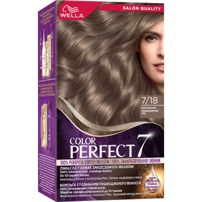 Фарба для волосся Wella Color Perfect 7/18 Холодний перламутровий блонд (4064666598369)