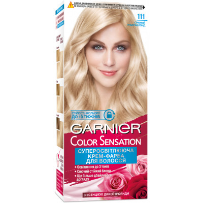 Краска для волос Garnier Color Sensation 111 Серебряный ультраблонд 110 мл (3600541135949)