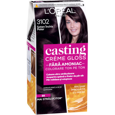 Фарба для волосся L'Oreal Paris Casting Creme Gloss 3102 - Холодний темно-каштановий 120 мл (3600523806928)