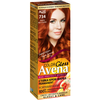 Краска для волос Acme Color Avena Gloss Color Стойка 734 - Тициан (4823115502766)