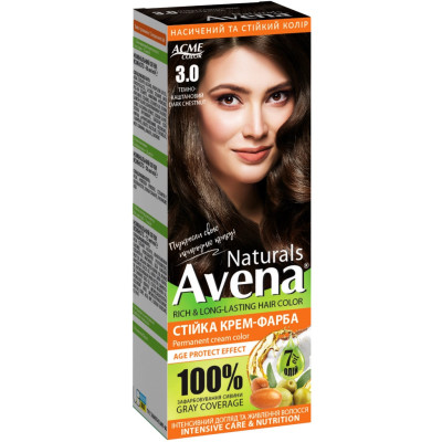 Краска для волос Acme Color Avena Naturals Стойкая 3.0 - Dark Chestnut (4823115503206)
