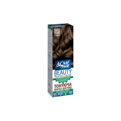 Фарба для волосся Acme Color Beauty Phyto 671 - Горіховий (4823115501929)