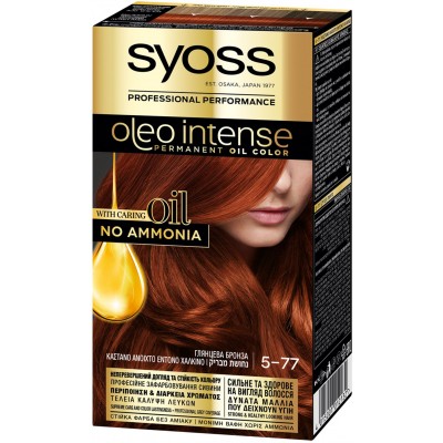 Краска для волос Syoss Oleo Intense 5-77 Глянцевая бронза 115 мл (4015001012132)