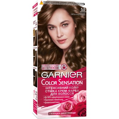 Краска для волос Garnier Color Sensation 5.0 Сияющий светло-каштановый 110 мл (3600541135833)