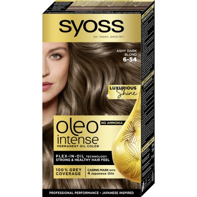 Краска для волос Syoss Oleo Intense 6-54 Холодный Темно-Русый 115 мл (9000101706246)