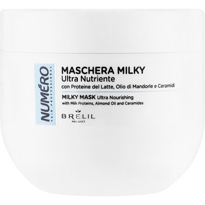 Маска для волос Brelil Numero Milky Hair Mask Ультрапитательная 400 мл (8011935088058)