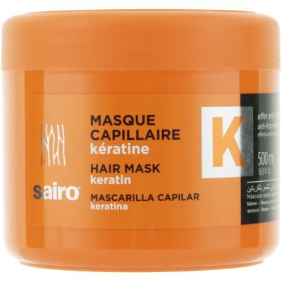 Маска для волос Sairo Hair Mask Keratin С кератином 500 мл (8414227052636)